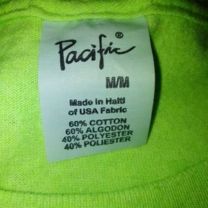 Pacific Medium WWE World Wrestling Macho Man lime green shirt